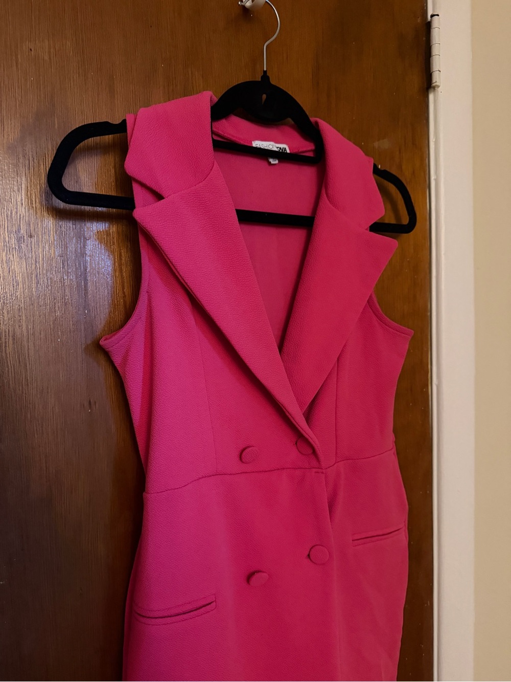 Pink Romper Fashion Nova Blazer set look